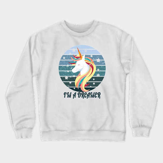 Dreamer Retro Crewneck Sweatshirt by CandD